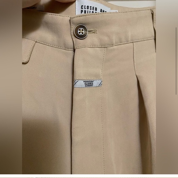 Anthropologie Closed Pleated Trouser paperbag chino parachute Pant unisex - Picture 12 of 14